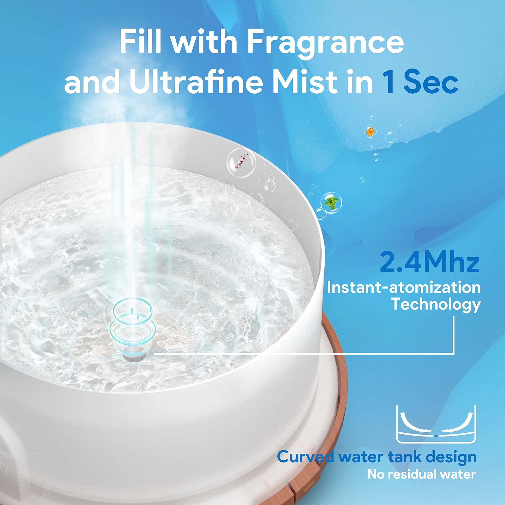 ASAKUKI 500ml Premium, Essential Oil Diffuser with Remote Control, 5 in 1 Ultrasonic Aromatherapy Fragrant ASAKUKIBuy Supplements Australia
