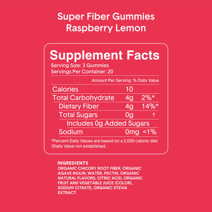 Bellway Super Fiber Gummies for Adults (3 Pack) - Sugar Free Organic Fiber Supplement BellwayBuy Supplements Australia