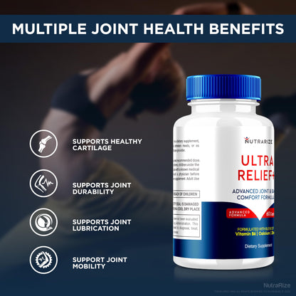 (2 Pack) Ultra Relief+ Capsules, Official Formula for Joint Health, All-Natural Supplement to Support Joint Function and Mobility, Ultra Relief + Pills, Ultra Relief Plus Reviews (120 Capsules) NutraRizeBuy Supplements Australia