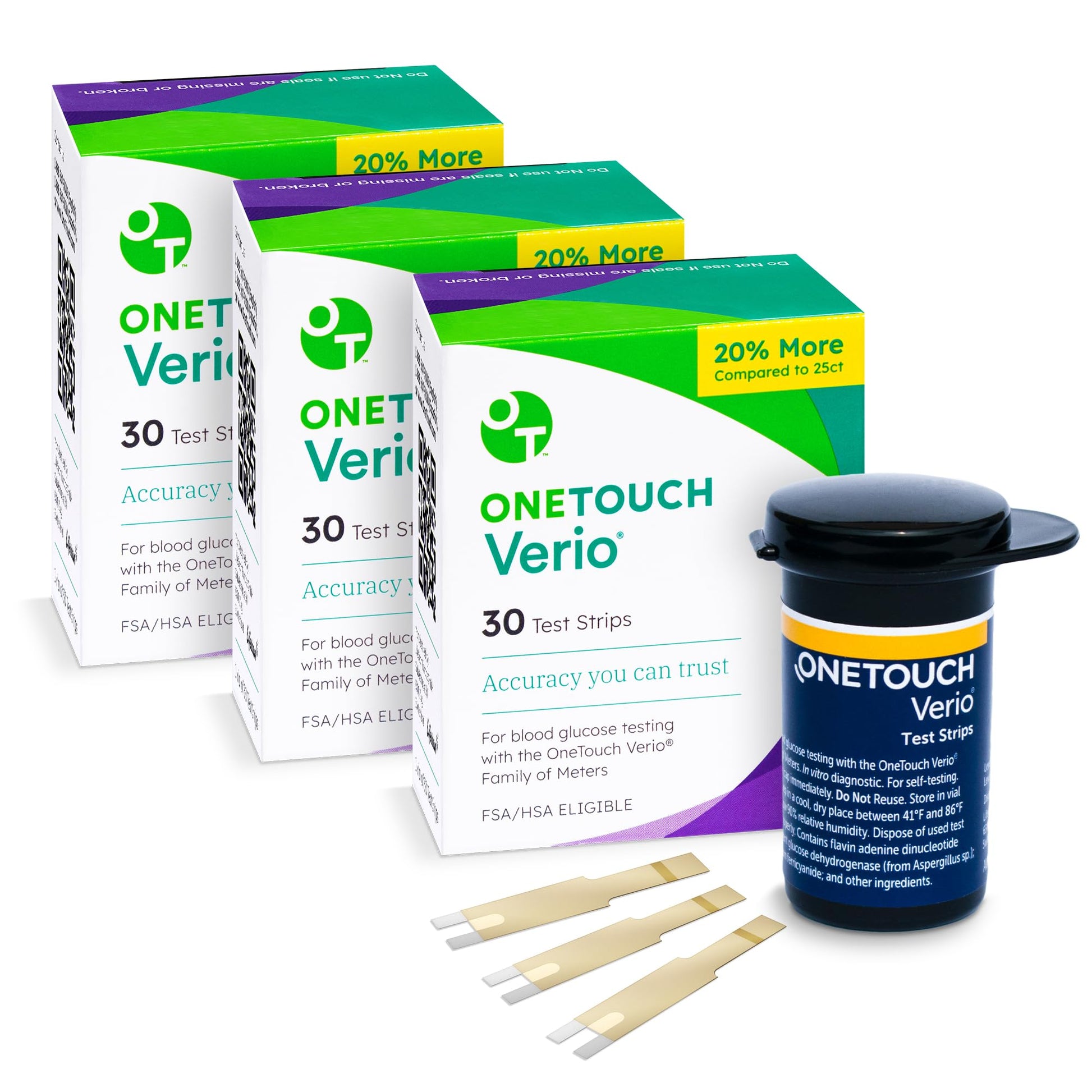 OneTouch Verio Test Strips for Diabetes Value Pack - 90 Count | Diabetic OneTouchBuy Supplements Australia