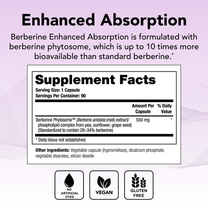 Theralogix Berberine Enhanced Absorption - 90-Day Supply - Made with Berberine TheralogixBuy Supplements Australia