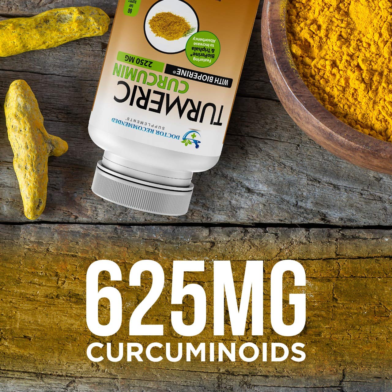 Turmeric Curcumin - 2250mg/d - Veggie Caps - 95% Curcuminoids with Black Pepper DOCTOR RECOMMENDED SUPPLEMENTSBuy Supplements Australia