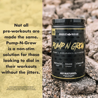 Anabolic Warfare Pump-N-Grow Muscle Pump Supplement Caffeine Free Pre Workout Anabolic WarfareBuy Supplements Australia