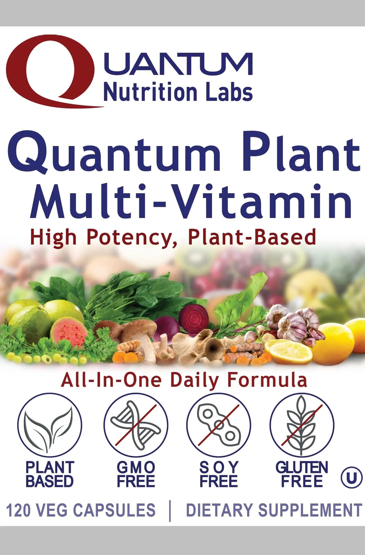 QNL Quantum Plant Multi-Vitamin - Complete Multivitamin - Immune Support for Adults - Natural Multivitamin for Men & Women Quantum NutritionBuy Supplements Australia