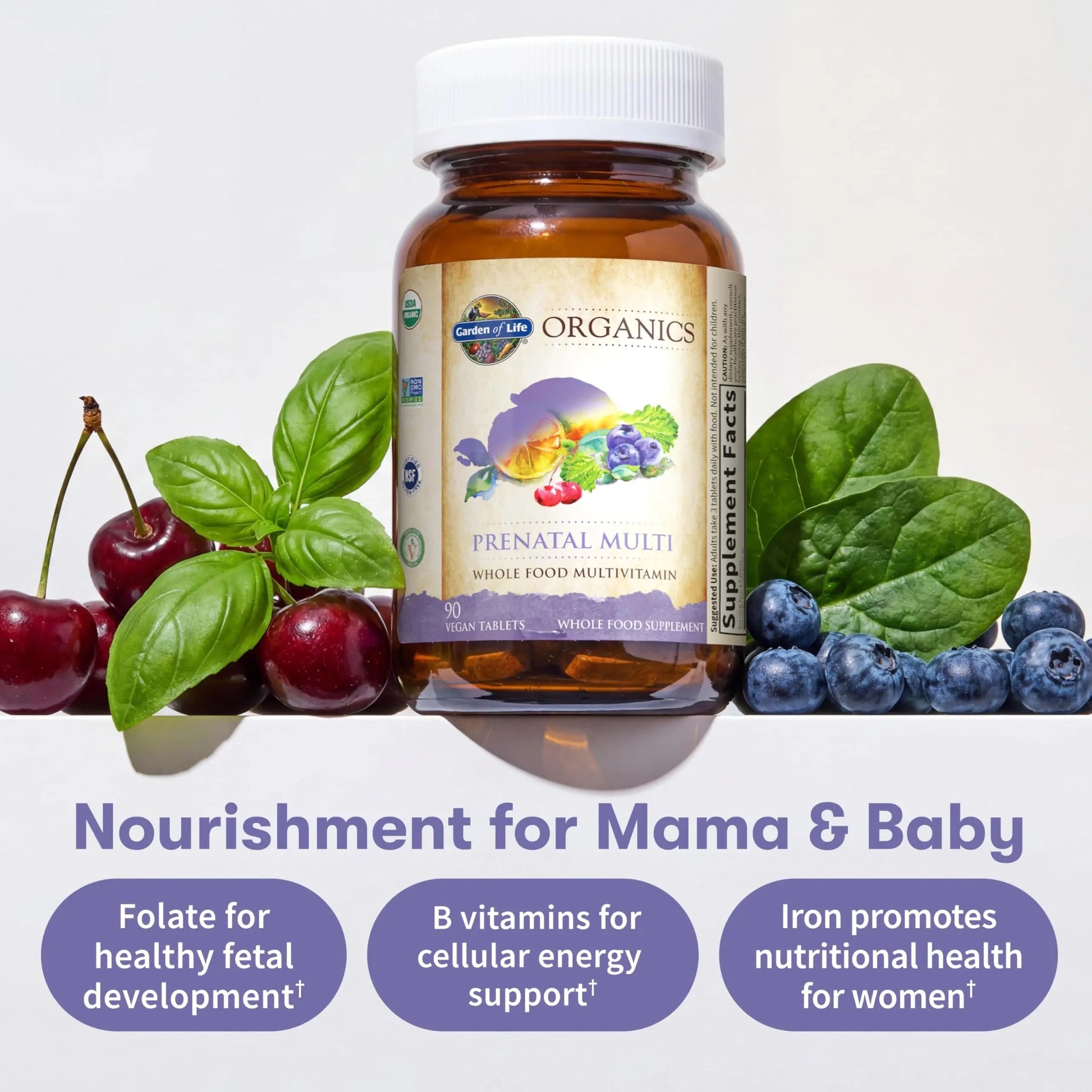 Garden of Life Organics, Prenatal Multi, 90 Vegan Tablets Garden of LifeBuy Supplements Australia