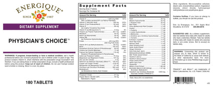 Energique Physician's Choice multivitamin Providing Optimal doses of Essential Vitamins and Minerals. EnergiqueBuy Supplements Australia