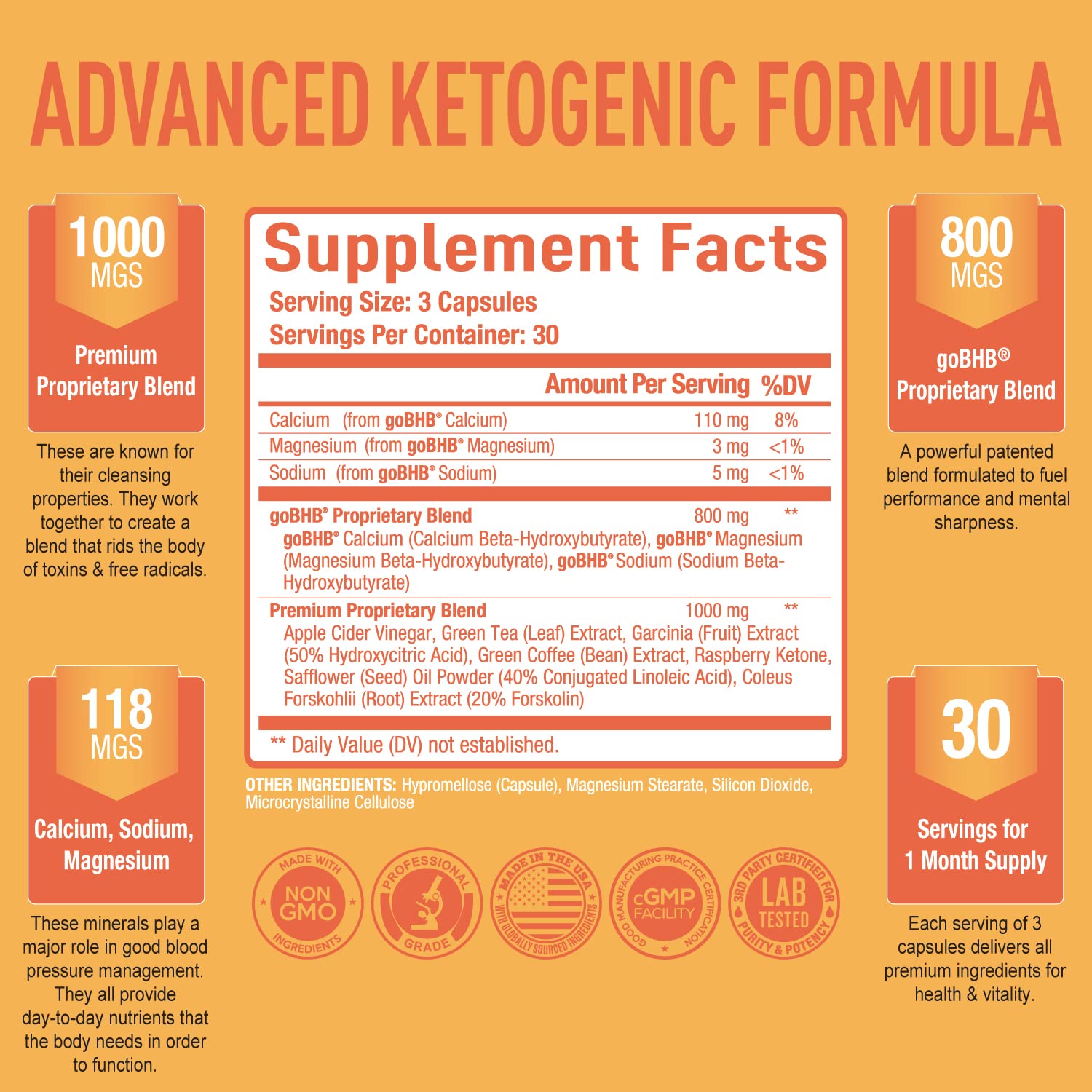 Purely Optimal Premium Keto+Apple Cider Vinegar Pills - Promote Ketosis, Boost Energy Purely OptimalBuy Supplements Australia