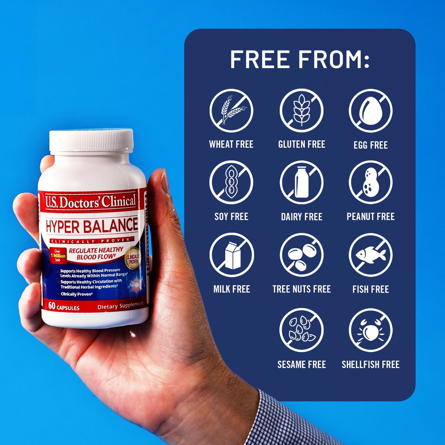 U.S. Doctors’ Clinical HyperBalance Herbal Support for Liver with Eucommia Bark, Senna, Wild Chrysanthemum to Promote Regulation (1 Month Supply – 60 Capsules) U.S.DOCTORS'CLINICALBuy Supplements Australia