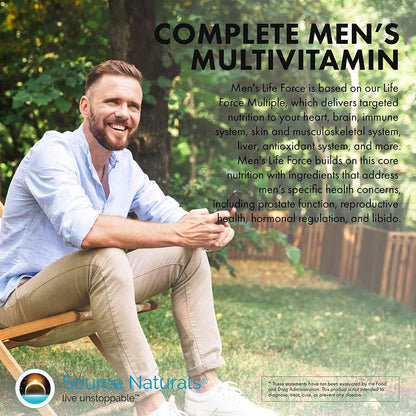 Source Naturals Men's Life Force Multiple Daily Multivitamin & Immune Health Supplement - 13 Essential Vitamins, Nutrients & Minerals* - 45 Tablets Source NaturalsBuy Supplements Australia