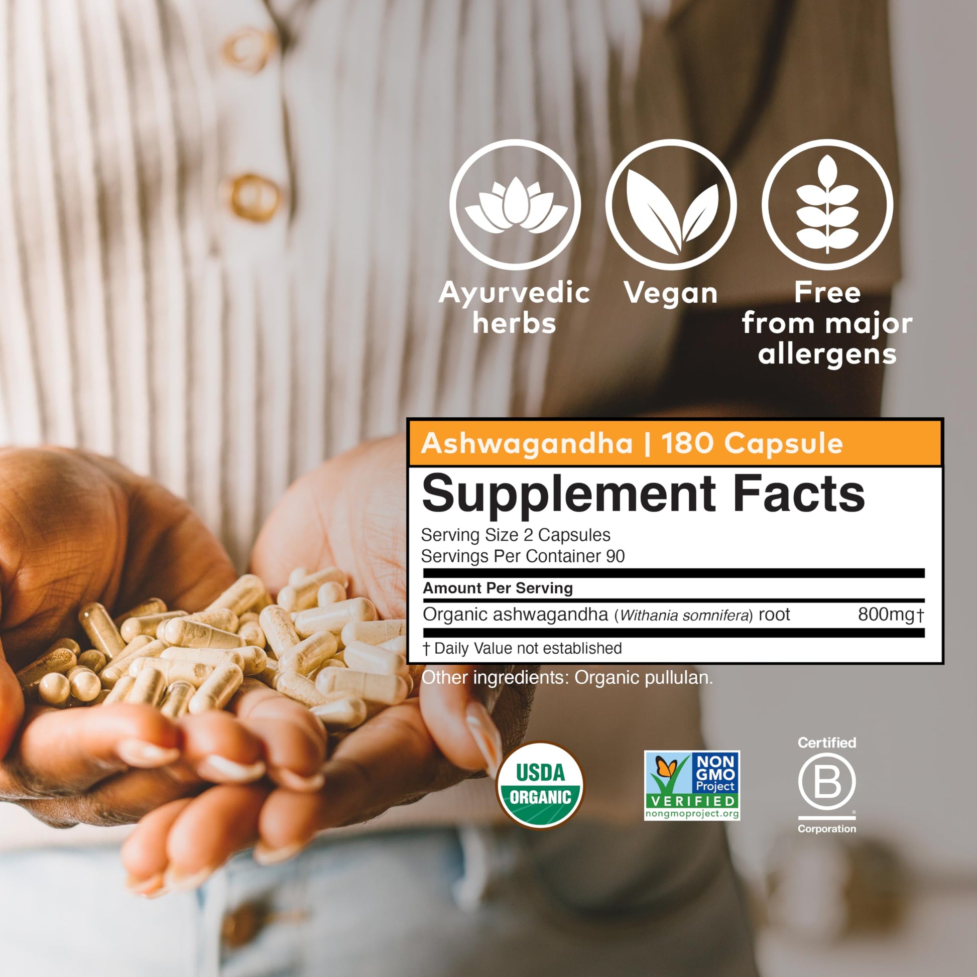 Organic India Ashwagandha Herbal Supplement - Stress Response Support, Vegan, Gluten Organic IndiaBuy Supplements Australia