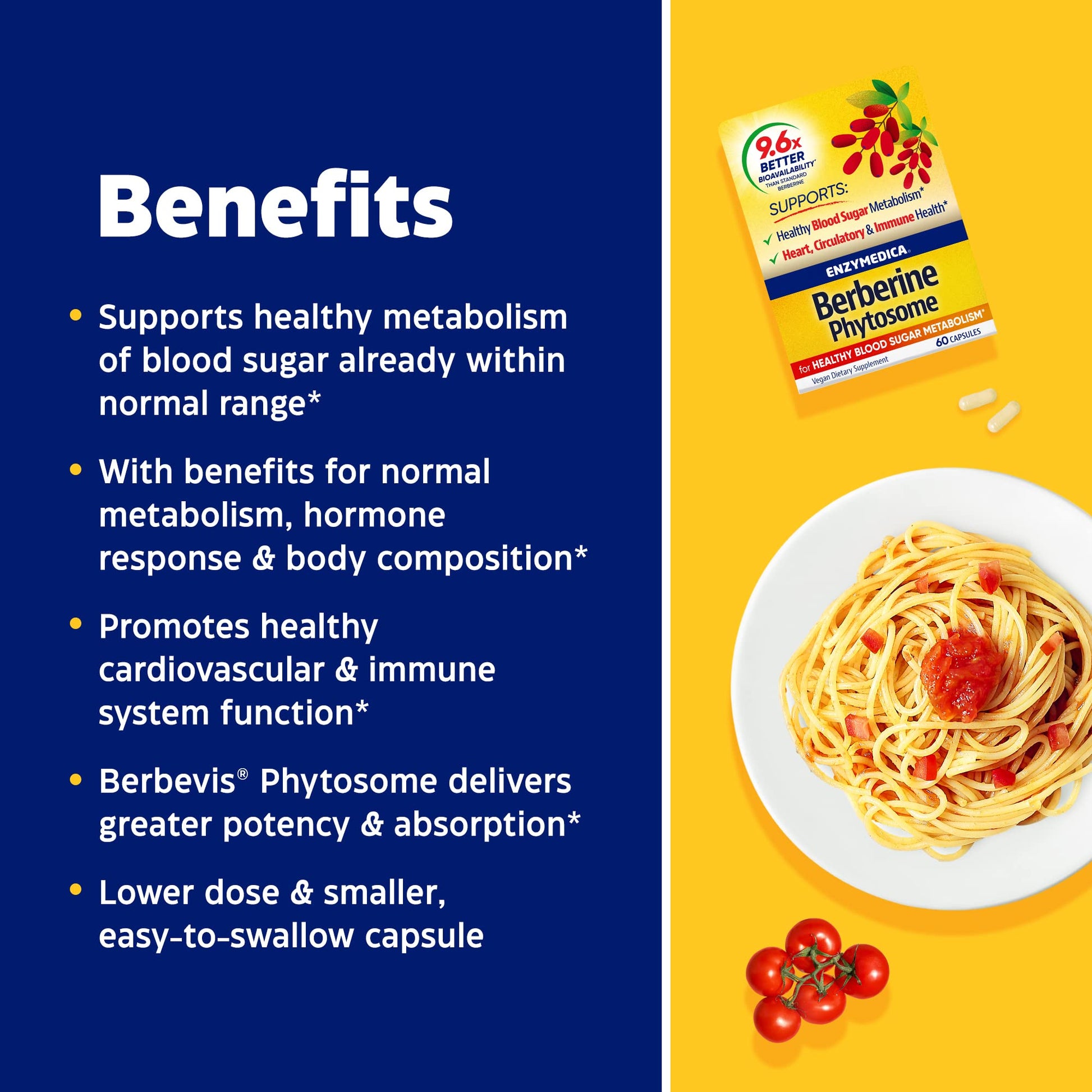 Enzymedica, Berberine Phytosome EnzymedicaBuy Supplements Australia
