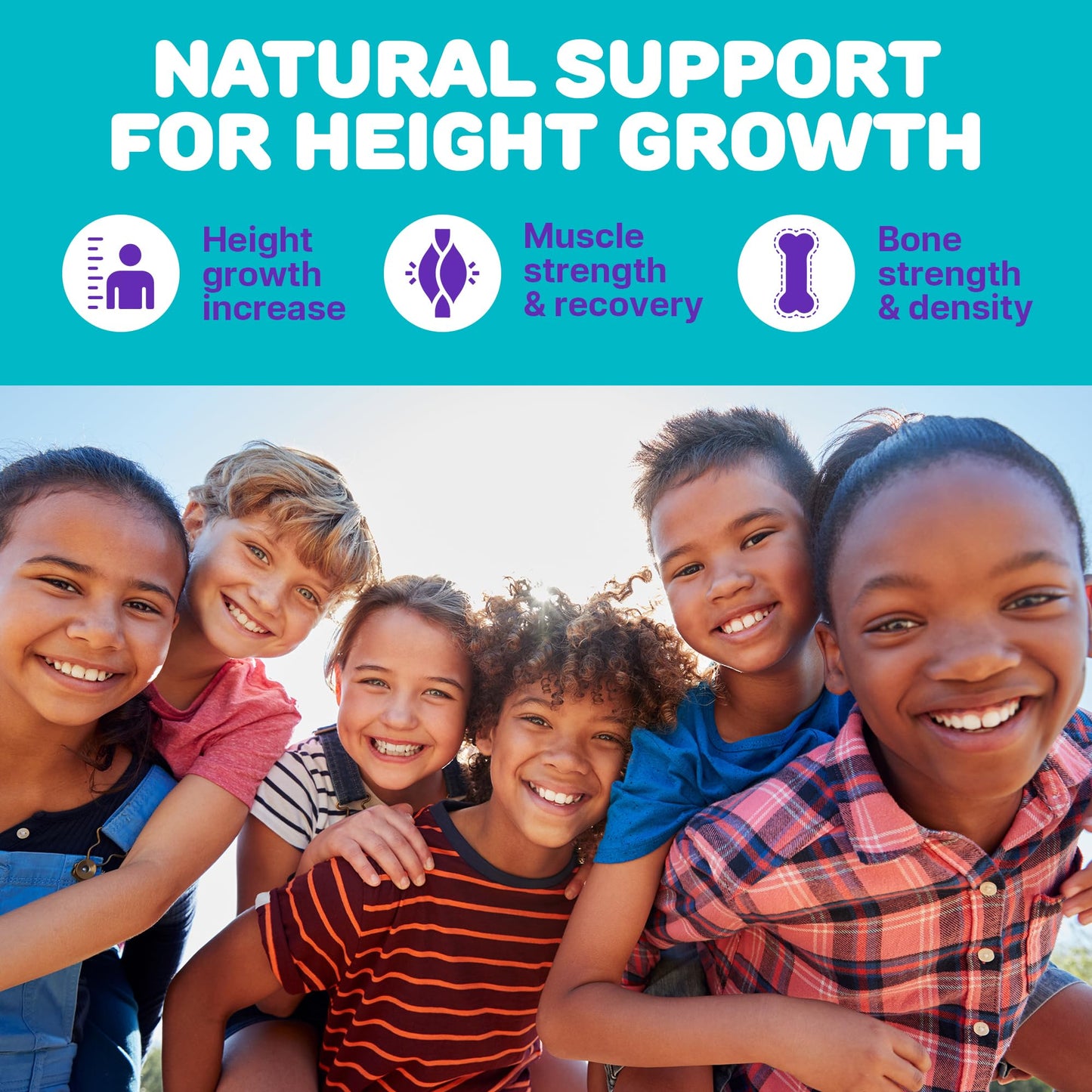 Height Growth Gummies for Kids - Growth Vitamins for Teens, Height Increase Multivitamin for Boys & Girls with Calcium Vitamin D C K2 Magnesium Zinc, Natural Height Growth Maximizer Supplement, 60 PCS SILVERPEAKSBuy Supplements Australia