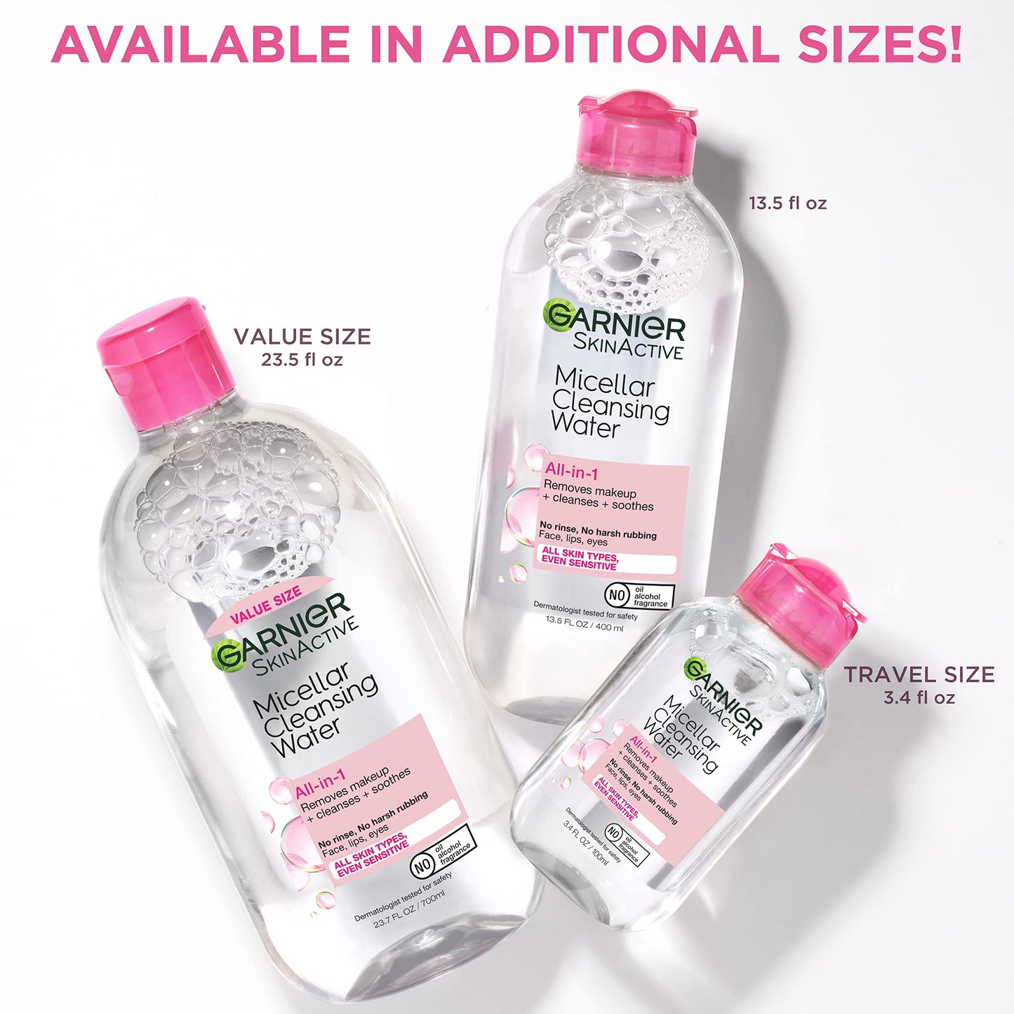 Garnier SkinActive Micellar Cleansing Water, For All Skin Types, 3.4 fl; oz., 3 Count GarnierBuy Supplements Australia
