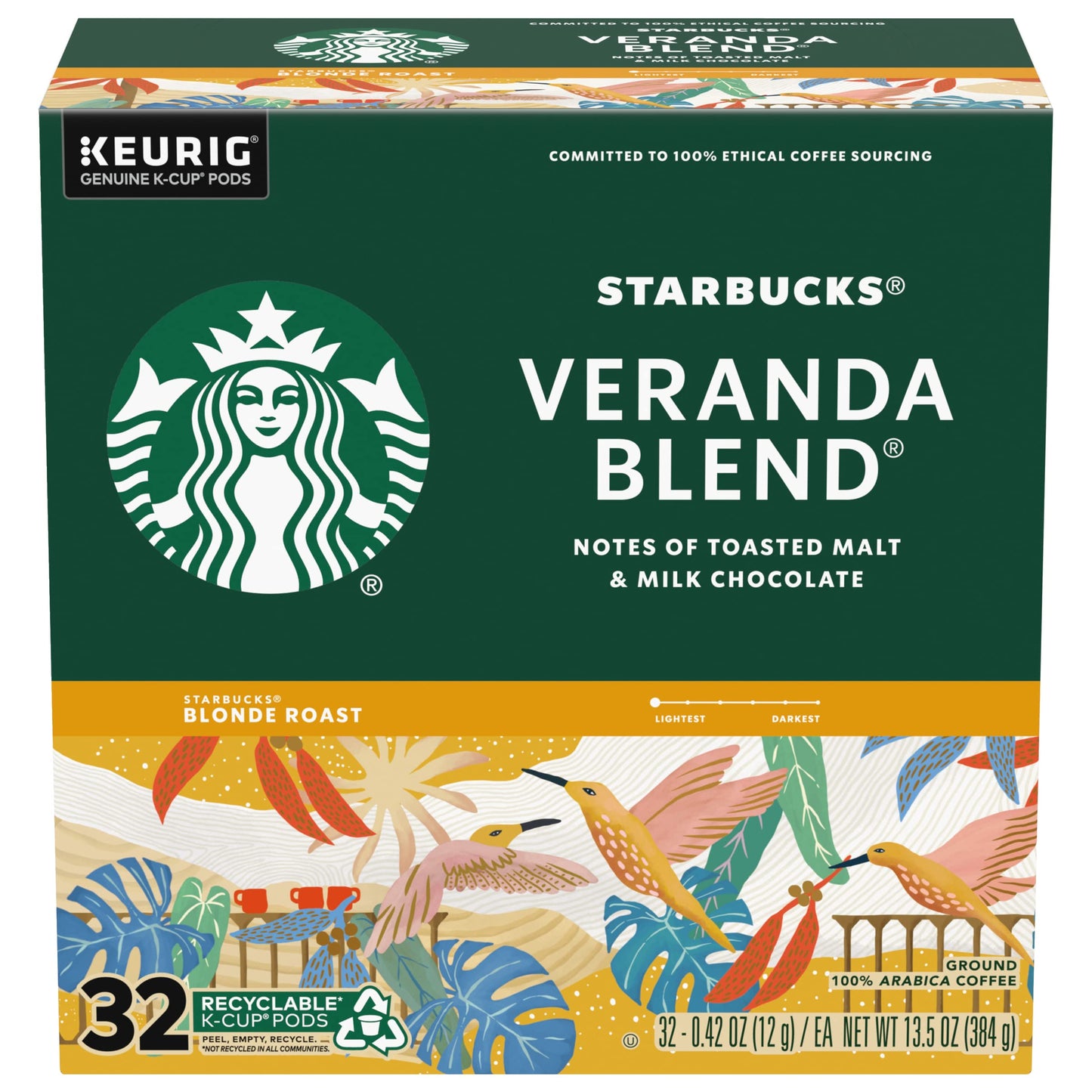 Starbucks Veranda Blend Coffee K-Cups,4/24 Pack-96 K-Cups StarbucksBuy Supplements Australia