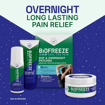 Biofreeze Overnight Gel Pain Relief, Knee & Lower Back Pain Relief, Arthritis Pain Reliever, Neck Pain Relief, Cooling Joint Pain Relief, Lavender Scented Menthol Gel 3 Fl Oz BiofreezeBuy Supplements Australia