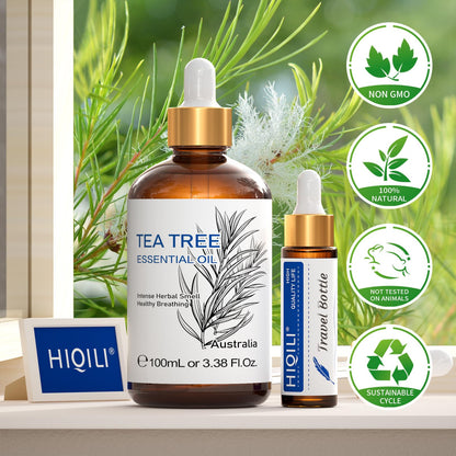 HIQILI Tea Tree Essential Oil (100 ML), 100% Pure for Toenail Fungus, Hair Damage HIQILIBuy Supplements Australia