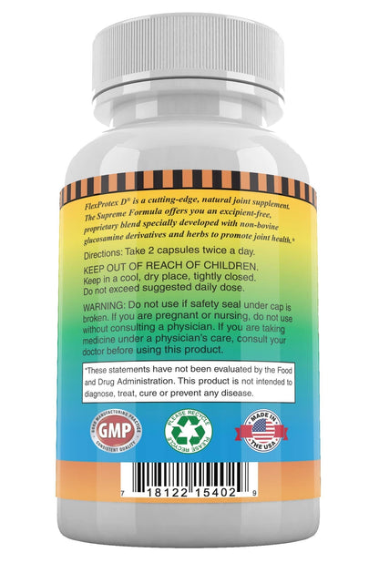 Daily Health, Flexprotex D 884mg Joint Muscle Support 120 Capsules Natural Herbal Turmeric Chondroitin Glucosamine Yucca Boswellia Hyaluronic Acid Ashwagandha D3 Magnesium (1 Month Supply) Daily HealthBuy Supplements Australia