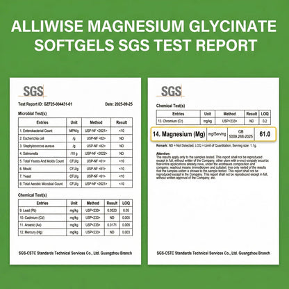 Magnesium Glycinate 500mg Softgels Supplement, Small Easy to Swallow Magnesium Gelcaps High Absorption for Night Leg&Sleep Support, Muscle&Bone, Calm, Non GMO, 120 Gelcaps, 60 Day Supply AlliwiseBuy Supplements Australia