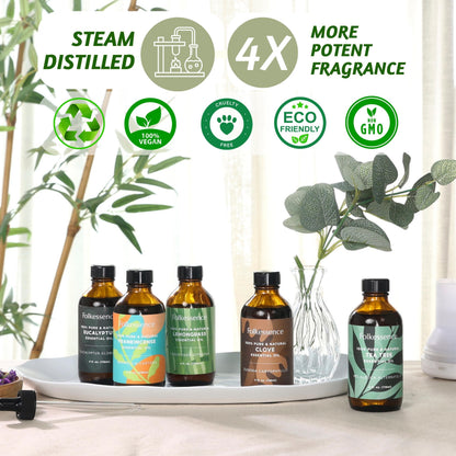 Folkulture Eucalyptus Essential Oil for Diffuser - 4 Fl Oz - 100% Pure, Natural and Undilluted Essential Oil FolkultureBuy Supplements Australia