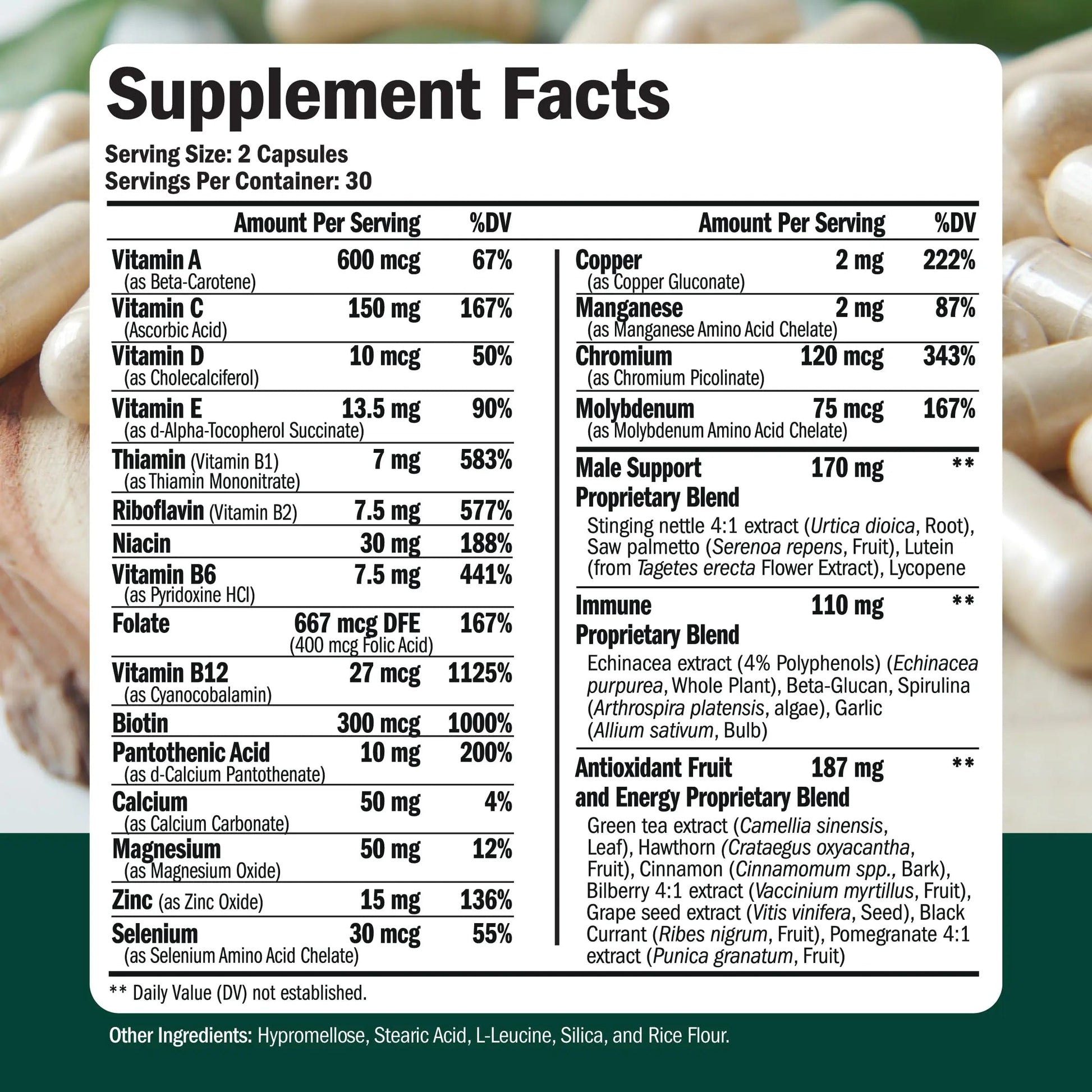 Vimerson Health Multivitamin for Men & Tongkat Ali for Men with Horny Goat Weed, Maca Root Powder, Tribulus Terrestris, Saw Palmetto Extract Vimerson Health