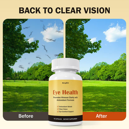 Besgiful Eye Supplement for Vitreous Health, Promotes Clear Vision, Improves Eye Strain & Dryness, Reduces Squiggly Lines, Eye Degeneration, Clear Eye Support, 90 Vegan Capsules BesgifulBuy Supplements Australia
