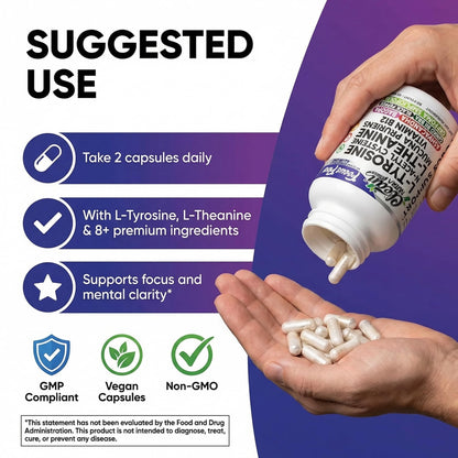 Focus Flow L-Tyrosine Vitamin B C D L-Theanine Ashwagandha Ginkgo Biloba Vitamin B12 Thiamine Black Pepper N-Acetylcysteine Mucuna Pruriens 90 Count Capsules by Clean Nutra Clean NutraceuticalsBuy Supplements Australia