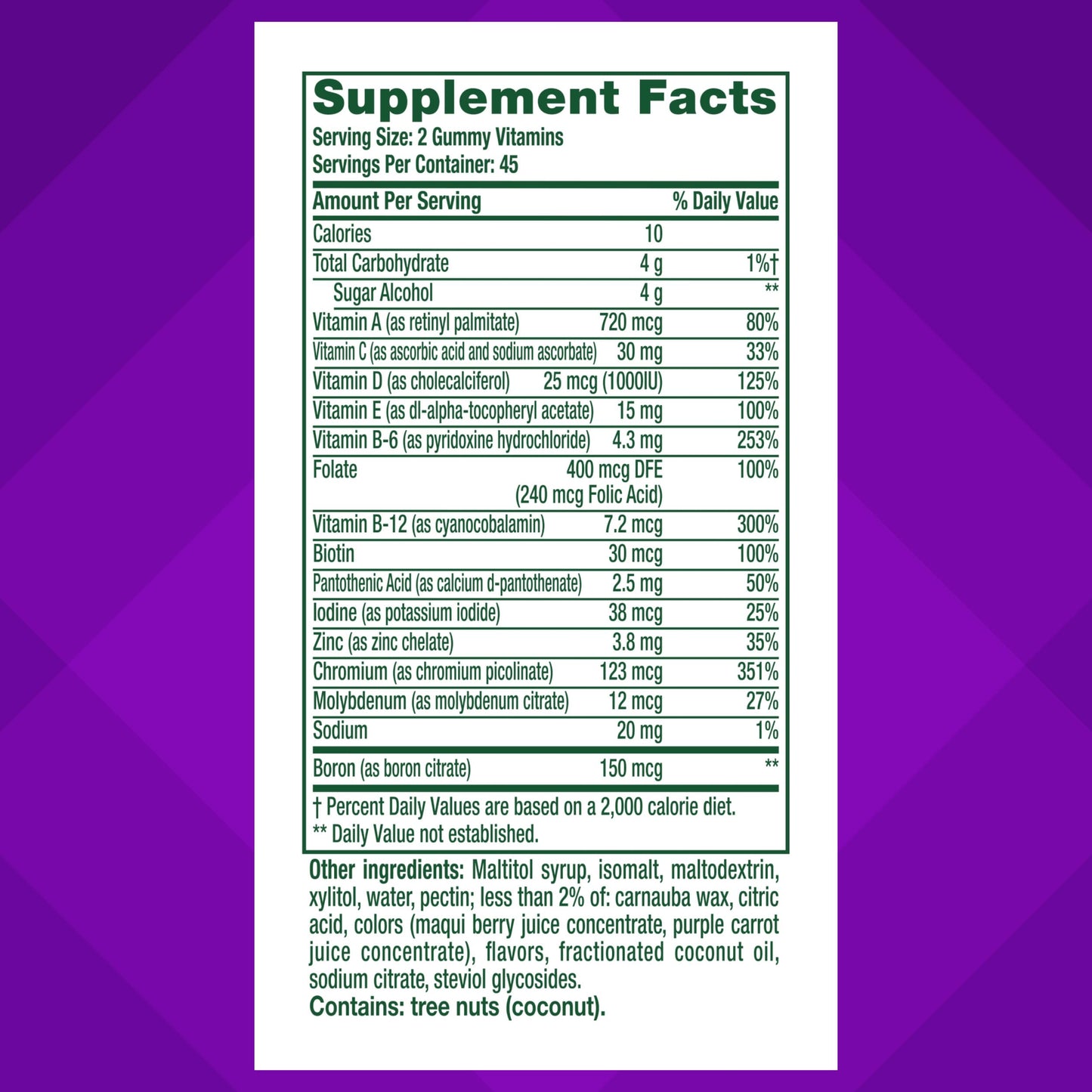 vitafusion Sugar Free Men’s Multi Daily Gummy Multivitamins, Supports Energy Metabolism, Muscle and Immune Health VitafusionBuy Supplements Australia