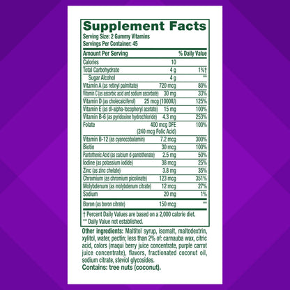 vitafusion Sugar Free Men’s Multi Daily Gummy Multivitamins, Supports Energy Metabolism, Muscle and Immune Health VitafusionBuy Supplements Australia