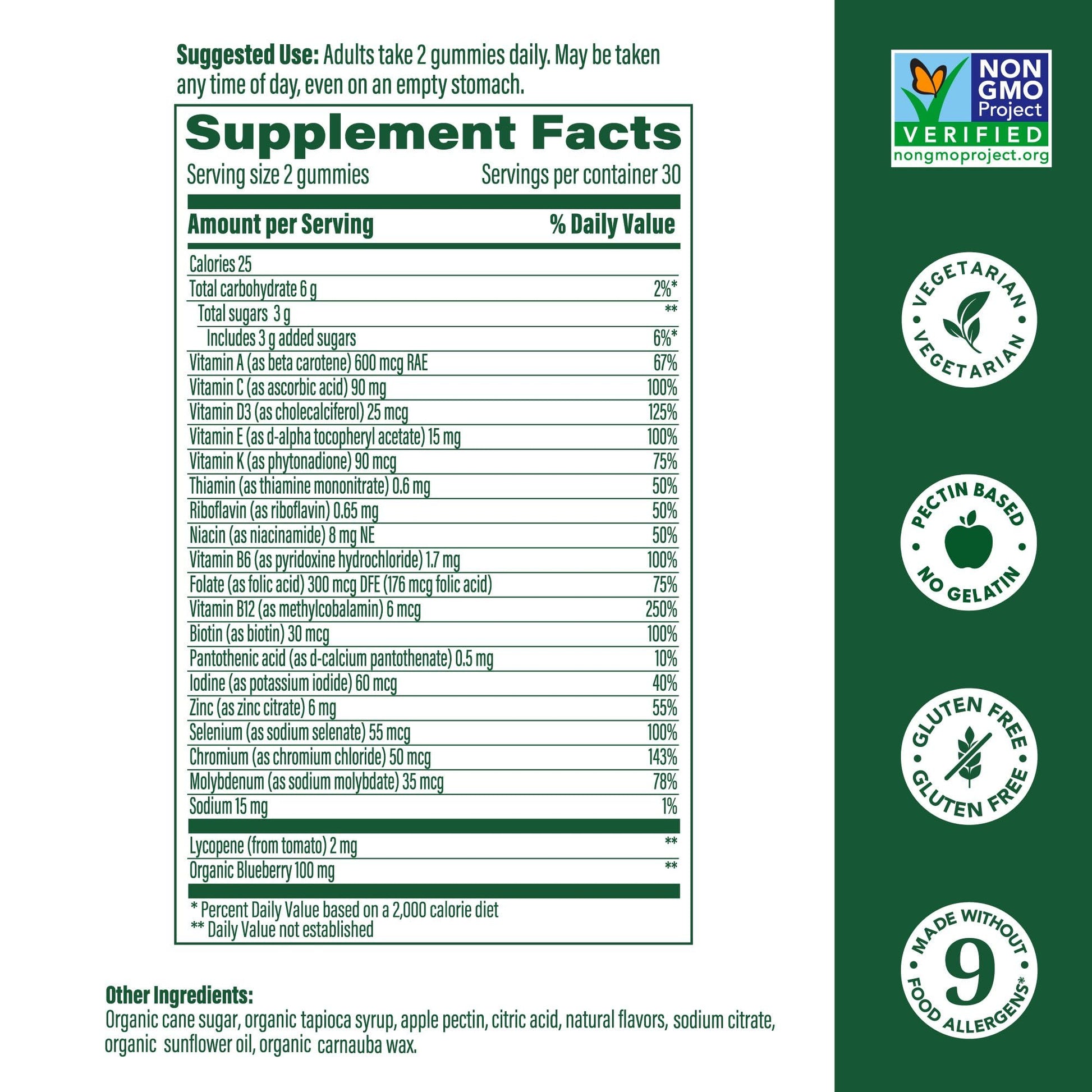 Megafood, Multivitamin Mens Wild Blueberry Gummy, 60 Count MegaFoodBuy Supplements Australia