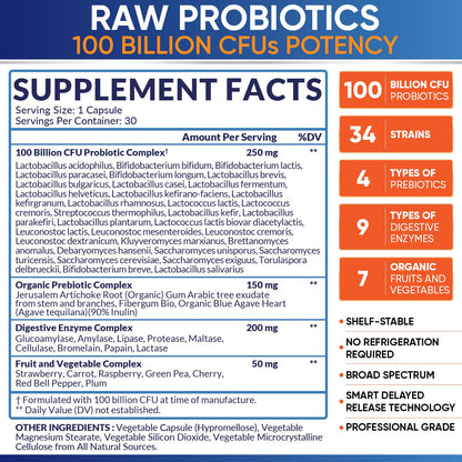 Organic Probiotics 100 Billion CFU, Dr Formulated Probiotics for Women, Probiotics Wholesome WellnessBuy Supplements Australia
