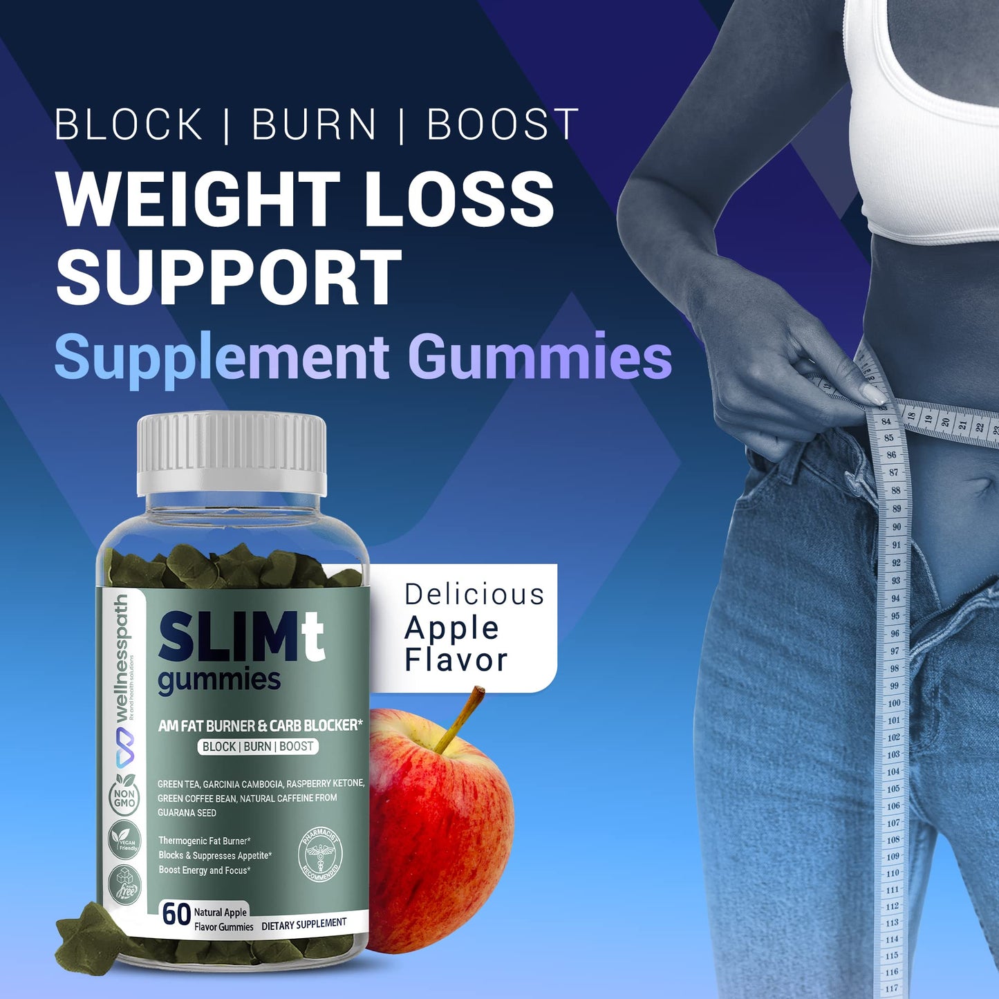 SLIMt Weight Loss & Appetite Control Gummies, Thermogenic Metabolism Booster WELLNESSPATH RX & HEALTH SOLUTIONSBuy Supplements Australia