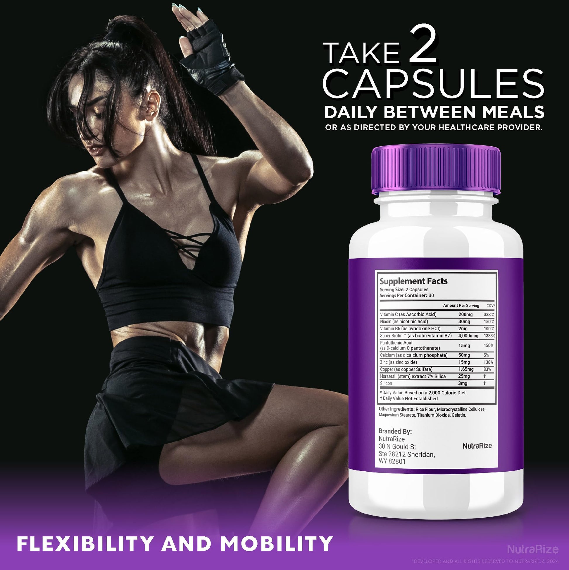 (2 Pack) Ultra Flex Capsules, Advanced Joint Support Supplement, Ultra Flex Natural Joint Health Formula, Max Strength Pills for Joint Wellness and Mobility, UltraFlex Vitamin Reviews (120 Capsules) NutraRizeBuy Supplements Australia