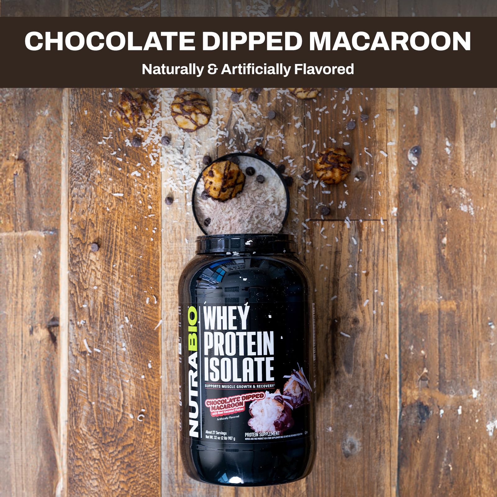 NutraBio Whey Protein Isolate Supplement – 25g of Protein Per Scoop with Complete NutraBioBuy Supplements Australia