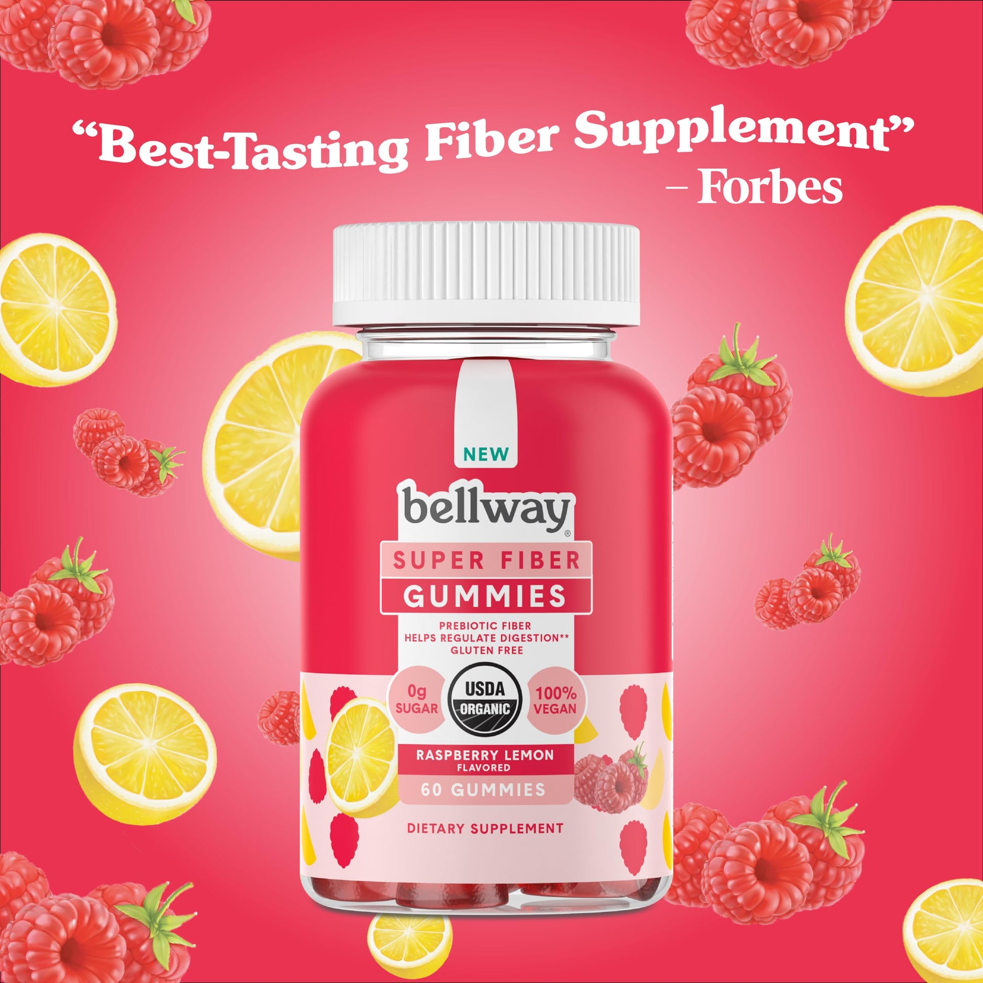 Bellway Super Fiber Gummies for Adults (3 Pack) - Sugar Free Organic Fiber Supplement BellwayBuy Supplements Australia