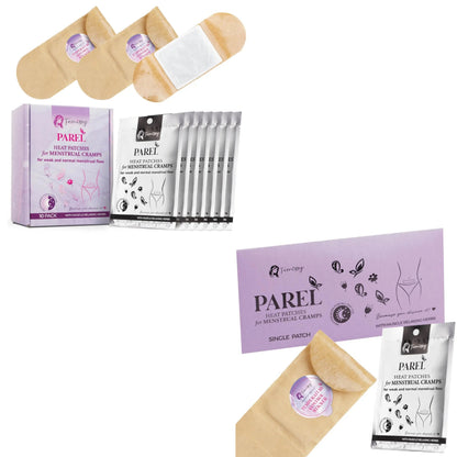 Heat Patches for Menstrual Cramps Based on Flow Strength, 10 Period Patches for Weak & Normal Flow & 1 Single Patch with Natural Herbs & Oils; Disposable Stick On Heating Pads Cramp-Free Period FemissyBuy Supplements Australia