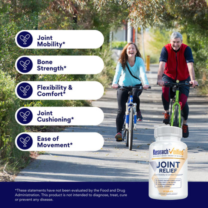Research Verified Joint Support - Glucosamine, MSM, Turmeric, Boswellia, BioPerine - Vegan - 90 Capsules - 1 Month Supply Research VerifiedBuy Supplements Australia