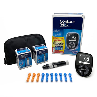 Ascensia Contour Next Blood Glucose Monitoring System – All-in-One Kit Heath SecretBuy Supplements Australia