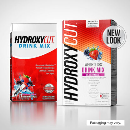 Hydroxycut Drink Mix | Energy Drink Powder | Wildberry Blast, 21 Packets, 2 Packs HydroxycutBuy Supplements Australia