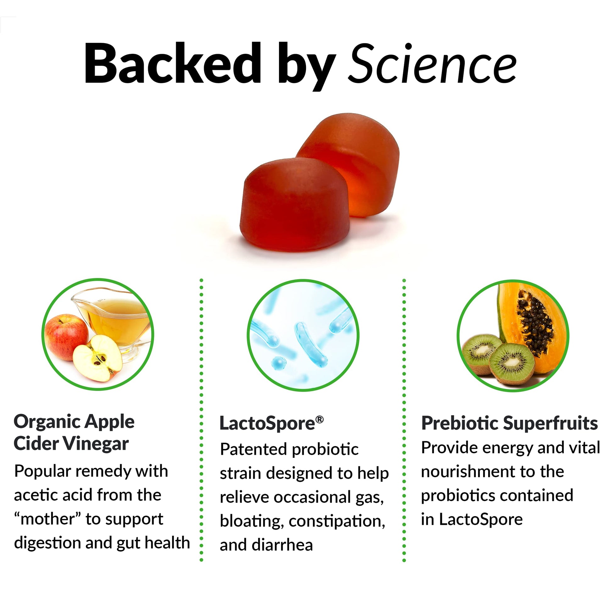 Force Factor ProbioSlim Apple Cider Vinegar Gummies with Organic, LactoSpore Probiotics Force FactorBuy Supplements Australia