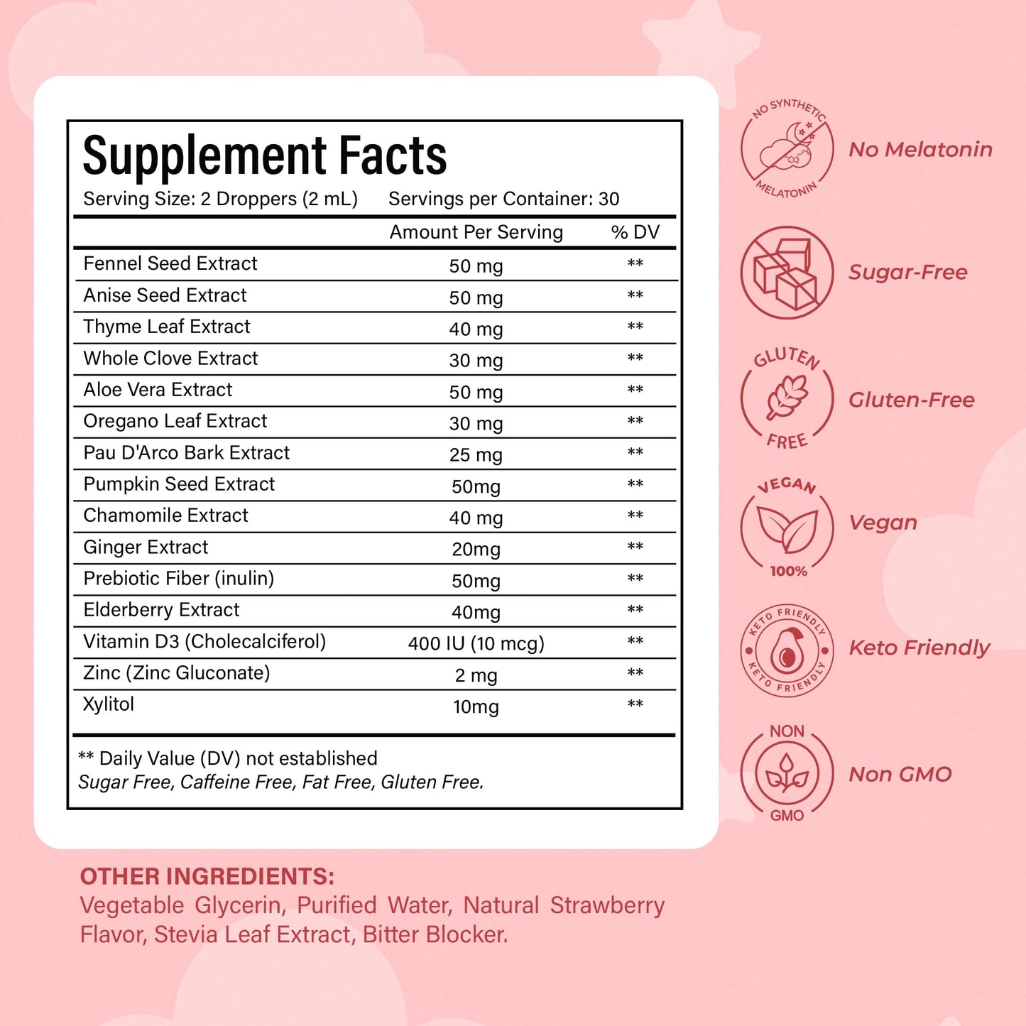 NutraPeaks Kids Liquid Botanical Drops – Natural Blend with Prebiotics, Chamomile, Ginger & Elderberry – Sugar-Free, Alcohol-Free, Non-GMO – 2 fl oz NutraPeaksBuy Supplements Australia