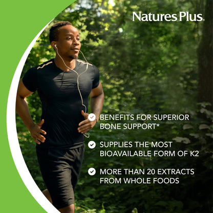 Nature's Plus Sol Garden Vit K2 120 mcg V Capsules, 60 Count NaturesPlusBuy Supplements Australia