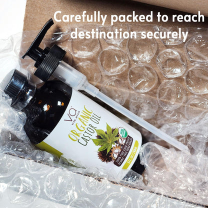 VITAL AFFAIR Castor Oil Organic Cold Pressed Unrefined Glass Bottle- USDA Certified Organic Castor Oil VITAL AFFAIRBuy Supplements Australia