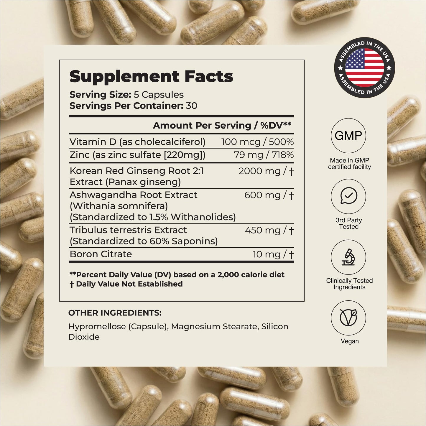 UNALTERED Anabolic Muscle Builder for Men - Growth, Size, Strength - Natural Muscle Building Supplement & Energy Booster - Tribulus Terrestris, Ginseng, Vitamin D3, Ashwagandha - 150 Capsules UNALTEREDBuy Supplements Australia