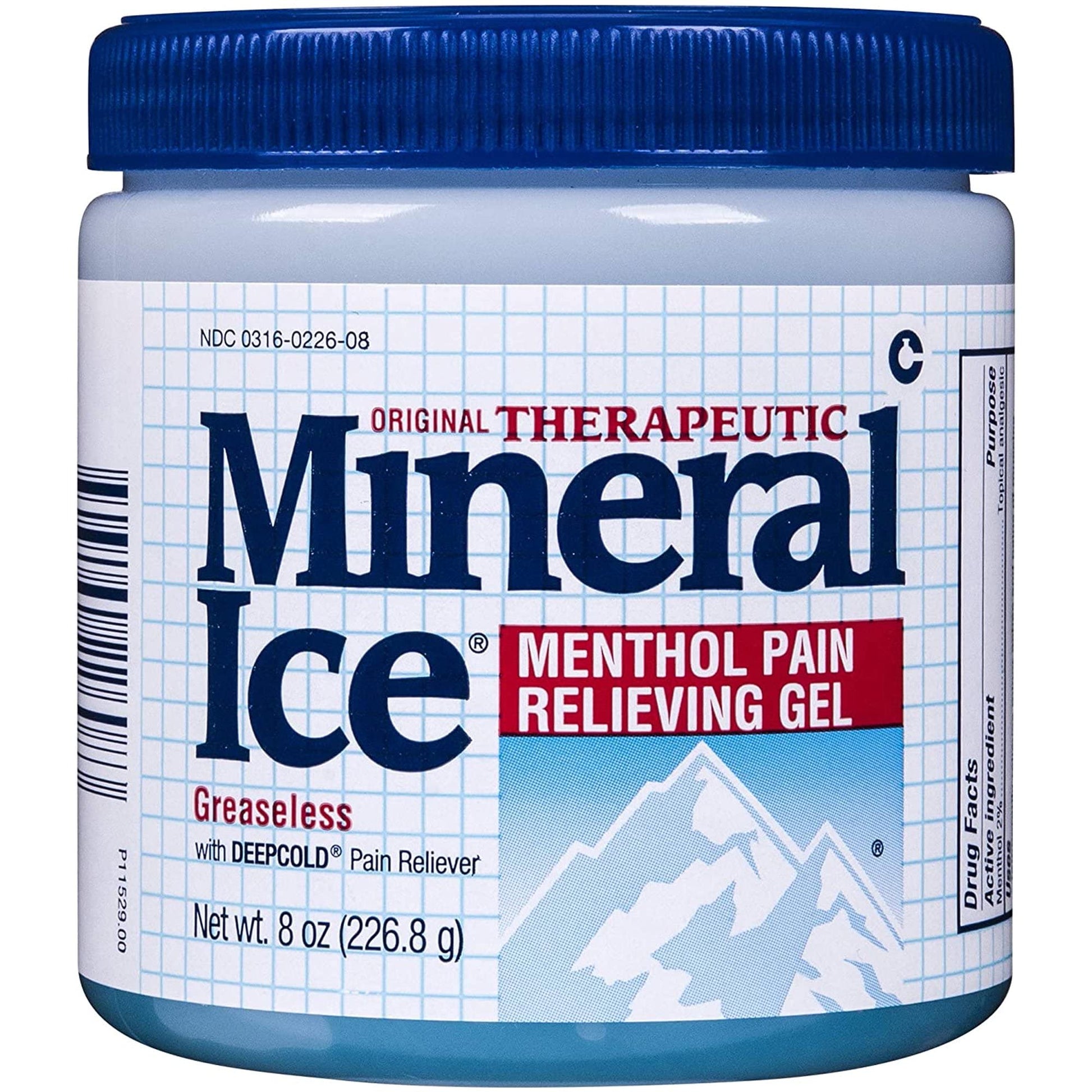 Mineral Ice Pain Relieving Gel - 8 oz, Pack of 4 Mineral IceBuy Supplements Australia