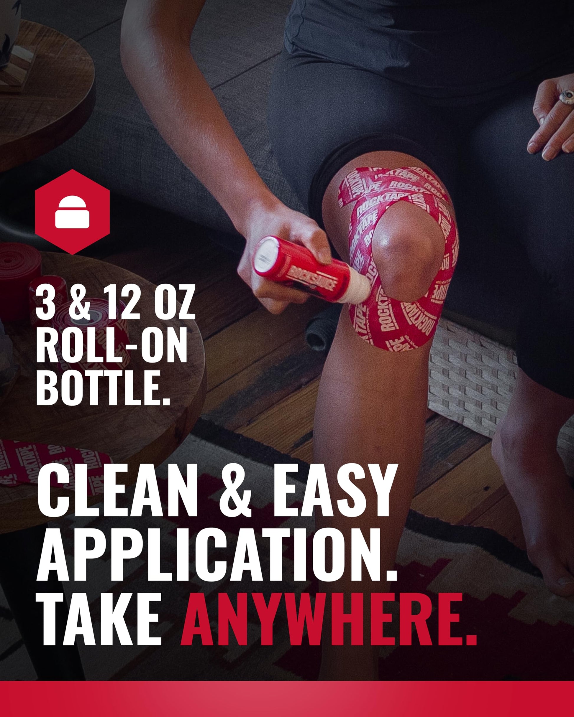RockSauce Fire, 3 oz Roll-On - Easy to use Pain Relief Cream - Capsaicin & Menthol Formula Relieves Muscle & Joint Pain - Works w/ RockTape - No-Mess Applicator - Dye-Free, Won't Stain Clothes RockTapeBuy Supplements Australia