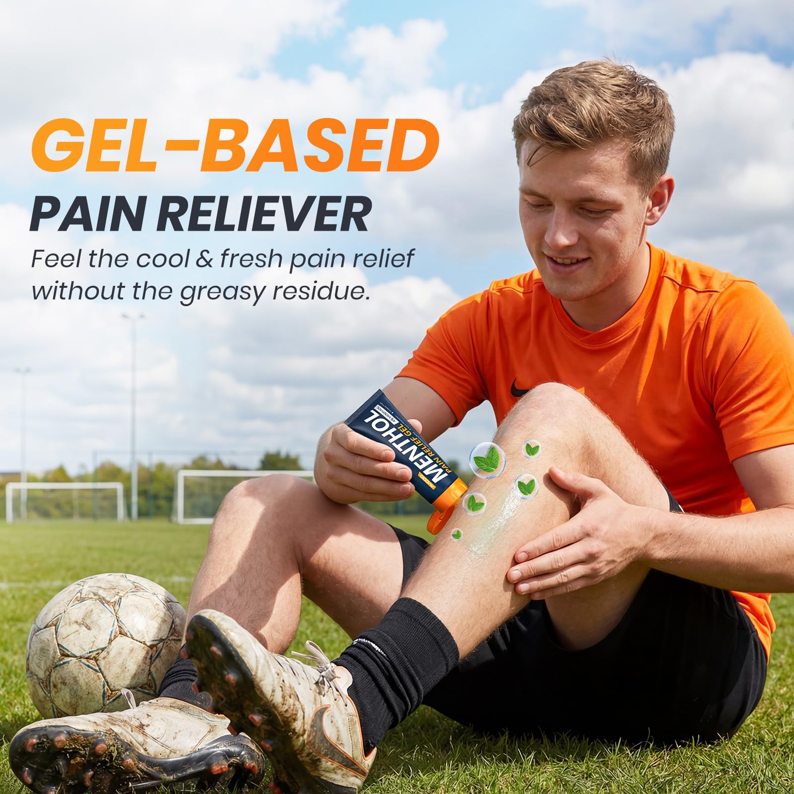 AVCOO 4% Menthol Pain Relief Gel, Cooling Sensation for Arthritis, Knees, Joint, Sore Muscle, Neck, Shoulder and Lower Back Pain Relief, Grease-Free Gel, 2 Packs (3 OZ Per Pack) AVCOOBuy Supplements Australia