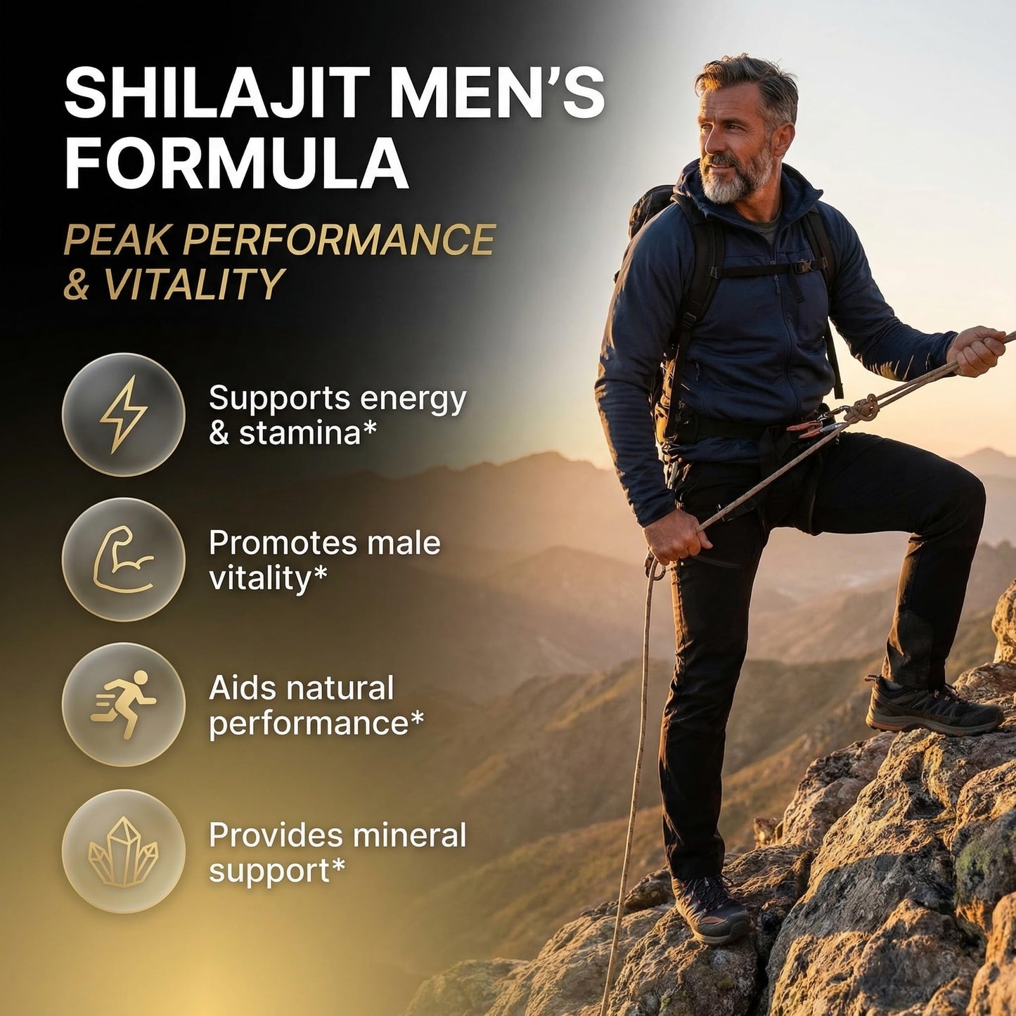 Clean Nutraceuticals Shilajit Supplement for Men with Sea Moss, Tongkat Ali, Ashwagandha, Boron, Zinc, CoQ10, PQQ - Fulvic Acid Capsules - Energy Support - 90 Count - Resin, Gummy & Powder Alternative Clean NutraceuticalsBuy Supplements Australia
