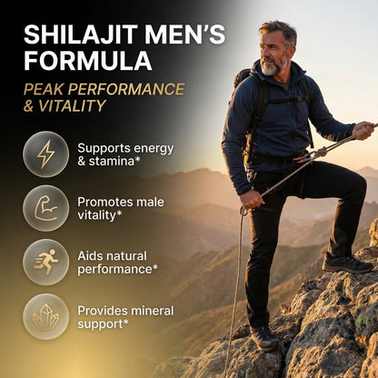 Clean Nutraceuticals Shilajit Supplement for Men with Sea Moss, Tongkat Ali, Ashwagandha, Boron, Zinc, CoQ10, PQQ - Fulvic Acid Capsules - Energy Support - 90 Count - Resin, Gummy & Powder Alternative Clean NutraceuticalsBuy Supplements Australia