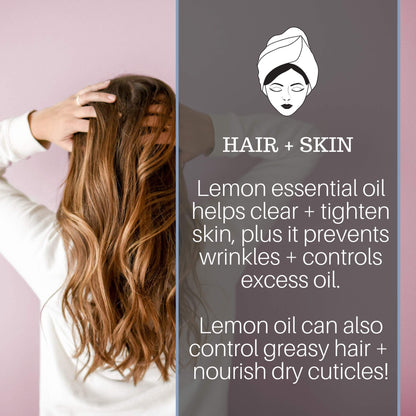 Lemon Essential Oil, 4 fl oz - 100% Pure & Undiluted Lemon Oil for Diffuser and DIY - Natural Deodorizer Pure Body NaturalsBuy Supplements Australia
