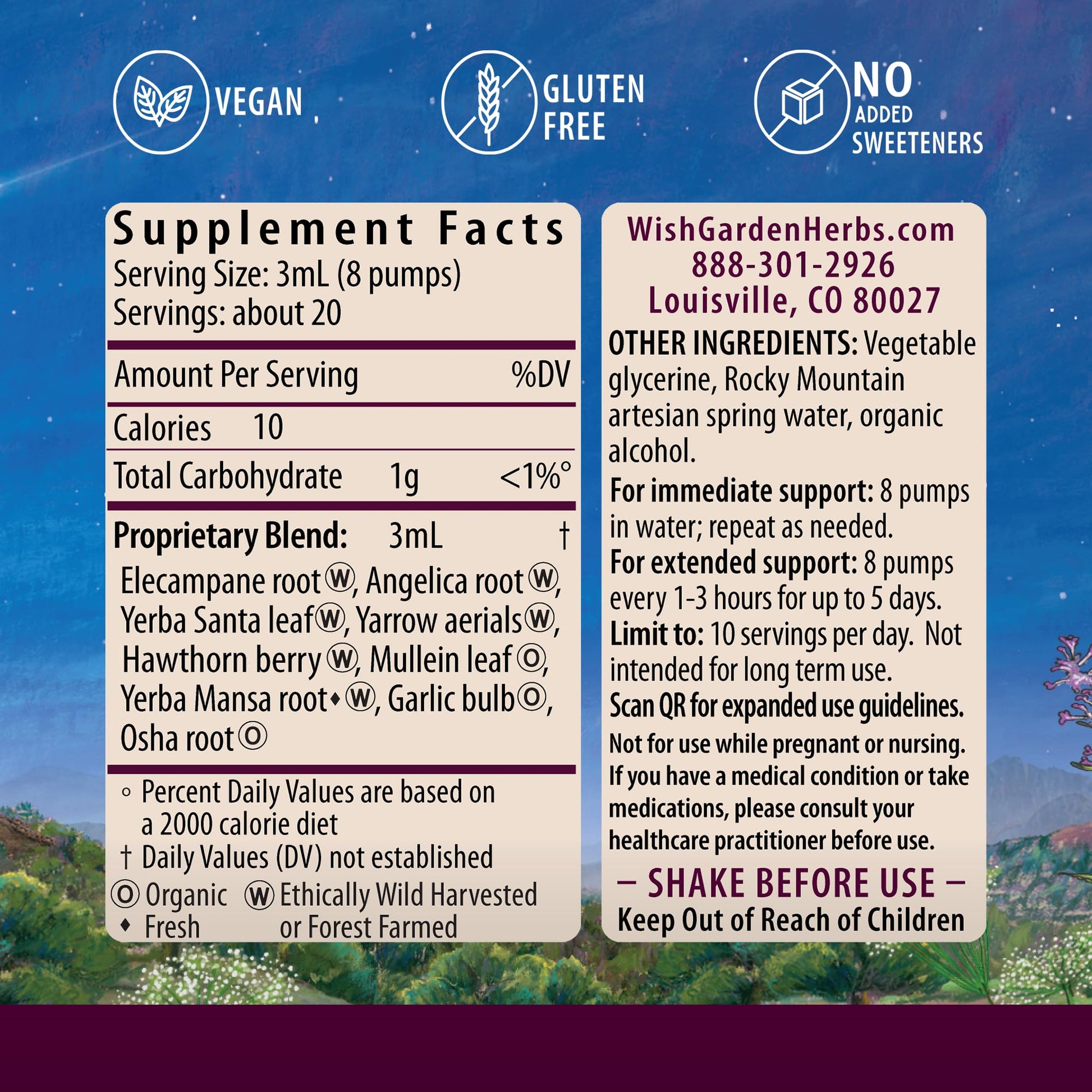 WishGarden Herbs Deep Lung & Bronchial Support - Natural Lung Support Supplement WishGardenBuy Supplements Australia